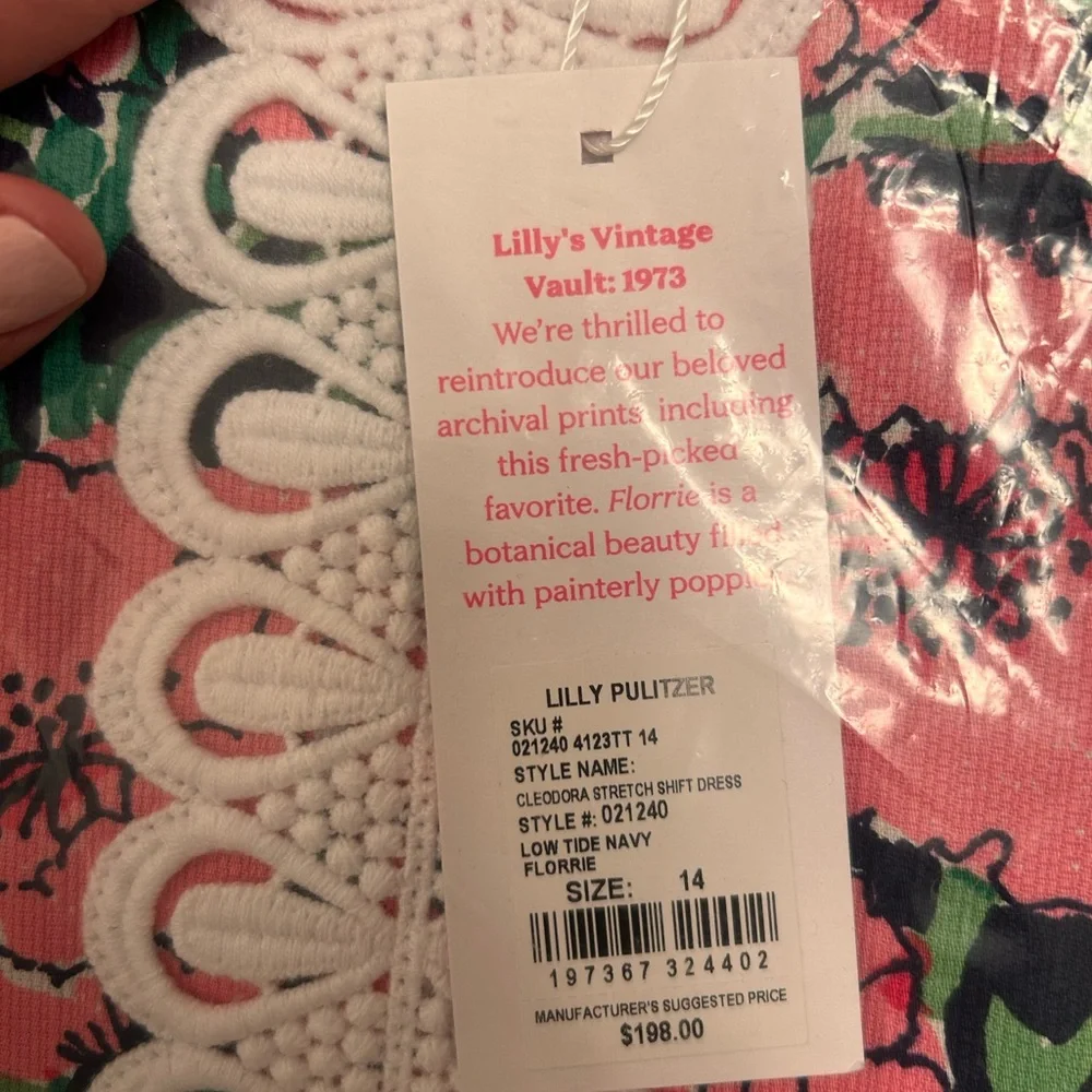 Lilly Pulitzer Spring 2026 Cleodora Floral Shift Dress NWT, unopened! - Picture 6 of 9